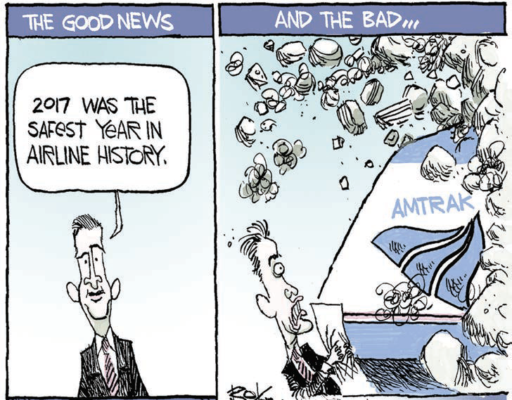 Editorial Cartoon: The Good News - The Enterprise