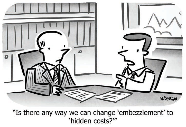 cartoon embezzlement