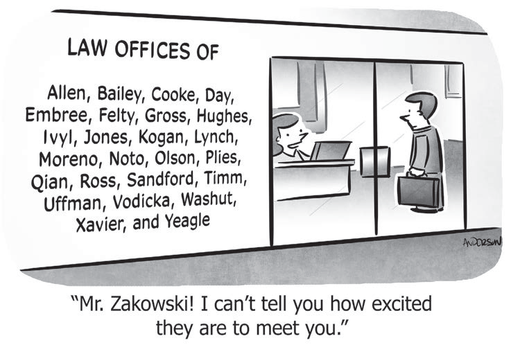 cartoon law office