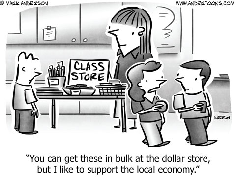 cartoon local economy