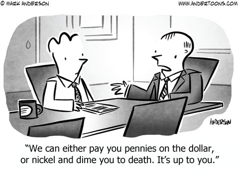 cartoon pennies dimes