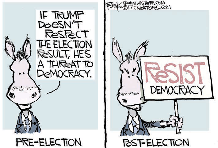 cartoon: resist democracy