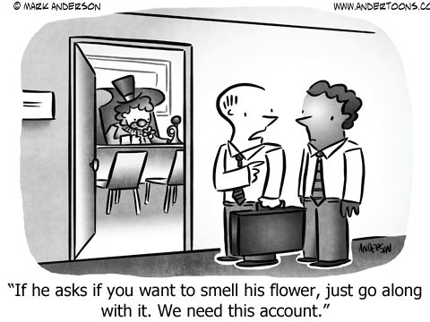 cartoon smell flower