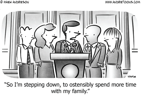cartoon stepping down