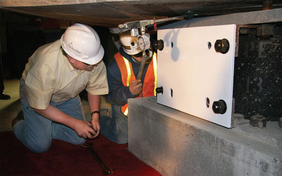 examine base isolator