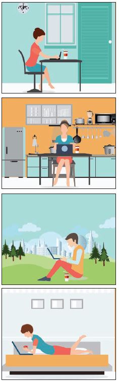 working from home